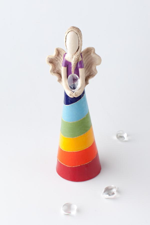 Čakrový anděl 35 cm vodorovné pruhy - Image 5