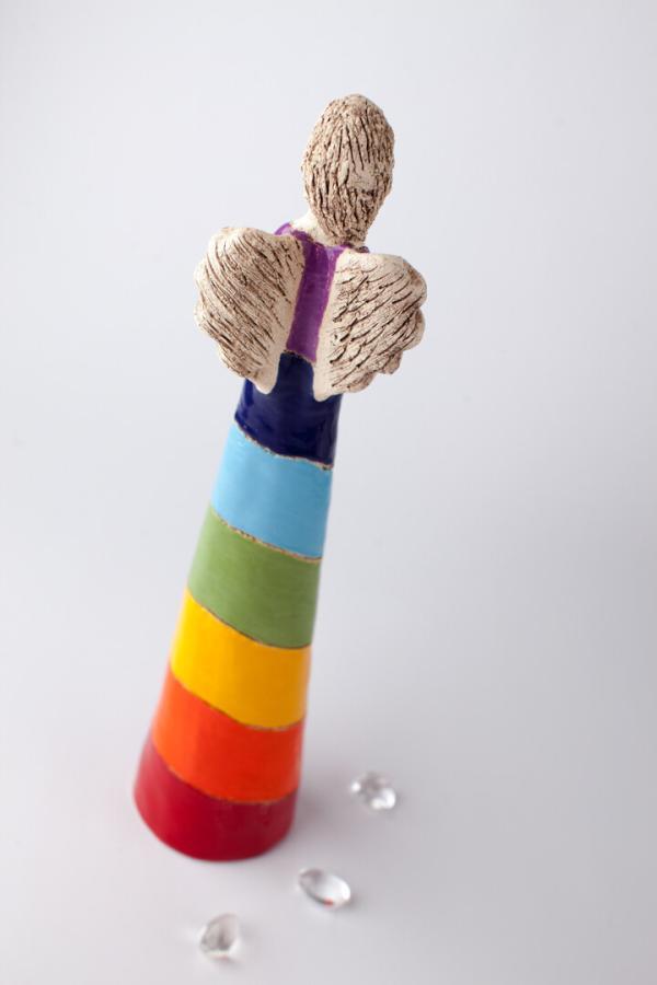 Čakrový anděl 55 cm vodorovně lesk - Image 10
