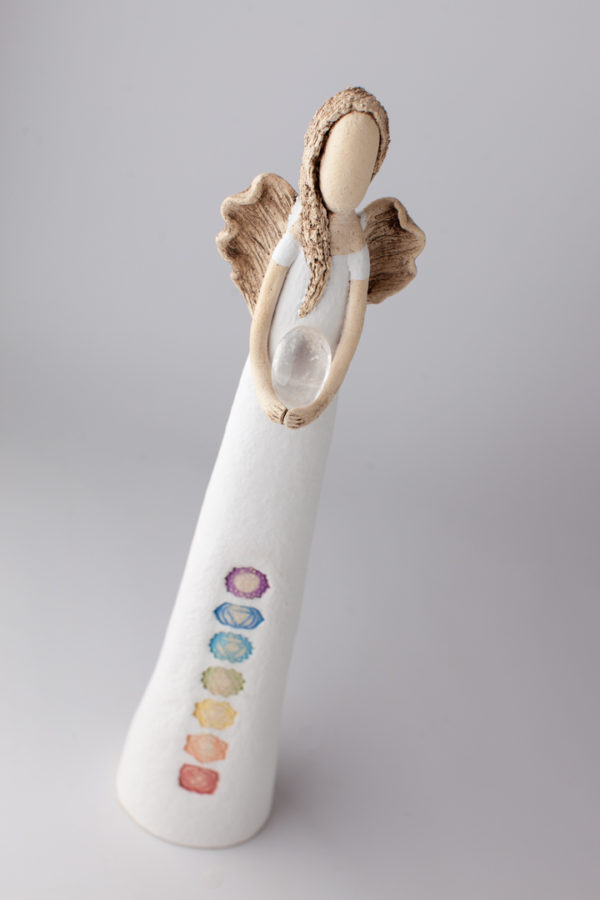 Anděl bílý se symboly čaker 55 cm - Image 3