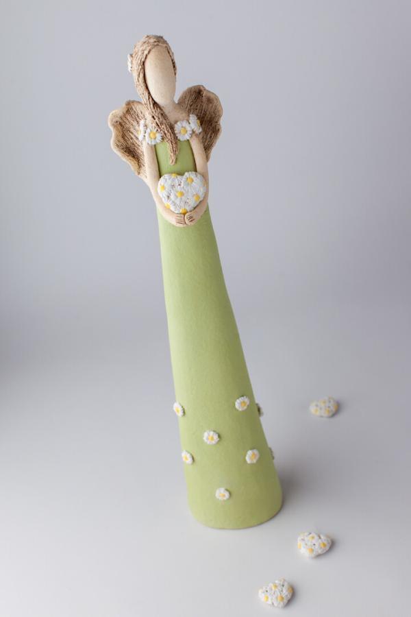 Anděl sedmikráskový zelený 55 cm - Image 6
