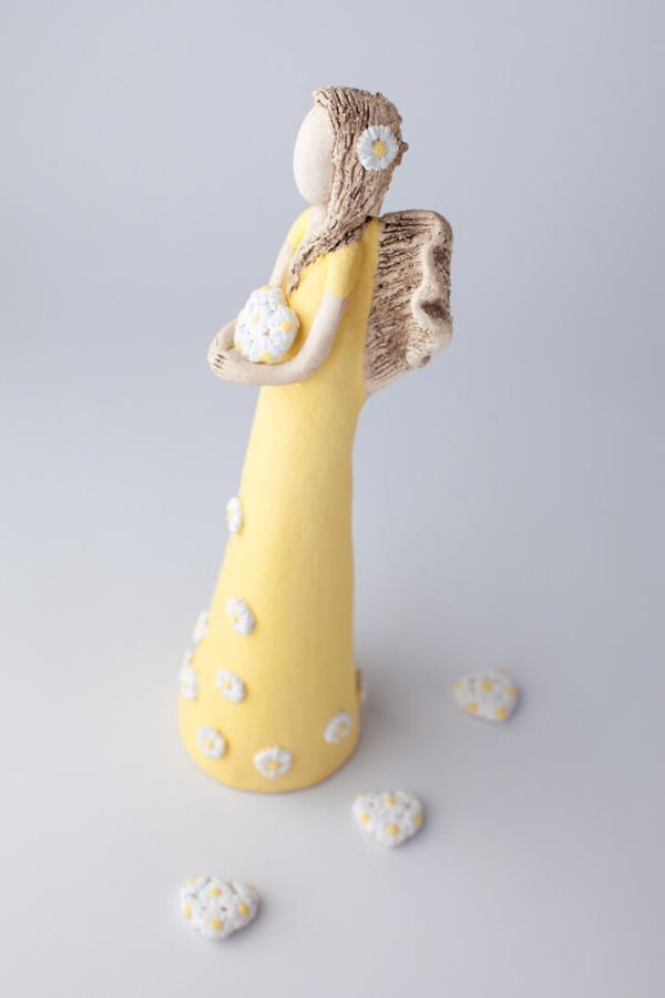 Anděl sedmikráskový žlutý 35 cm - Image 3