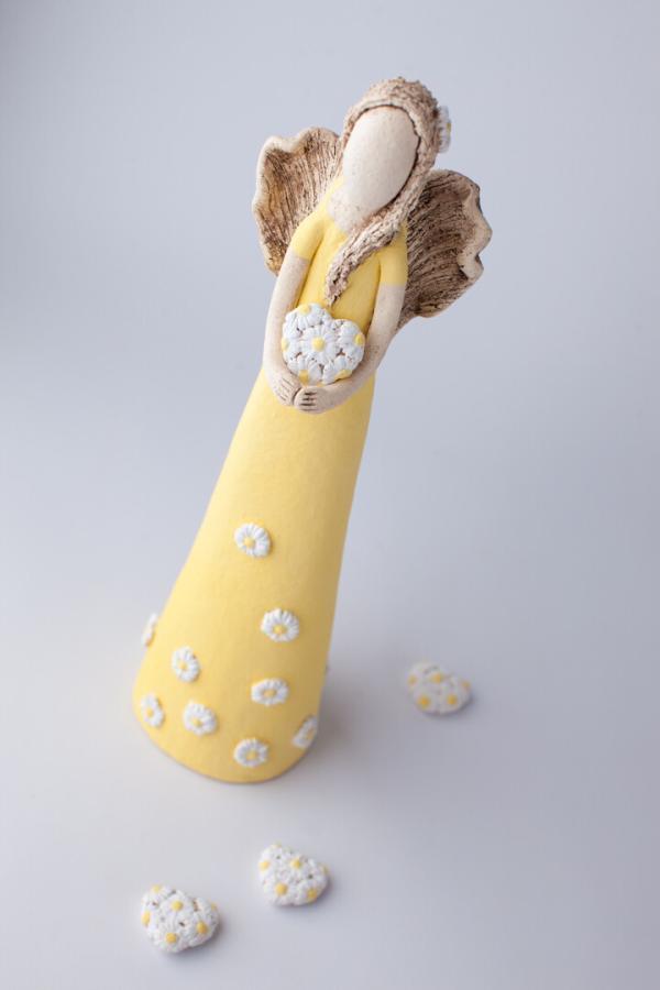 Anděl sedmikráskový žlutý 35 cm - Image 12