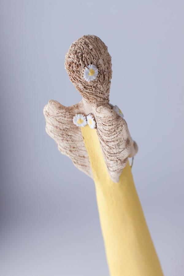 Anděl sedmikráskový žlutý 55 cm - Image 4