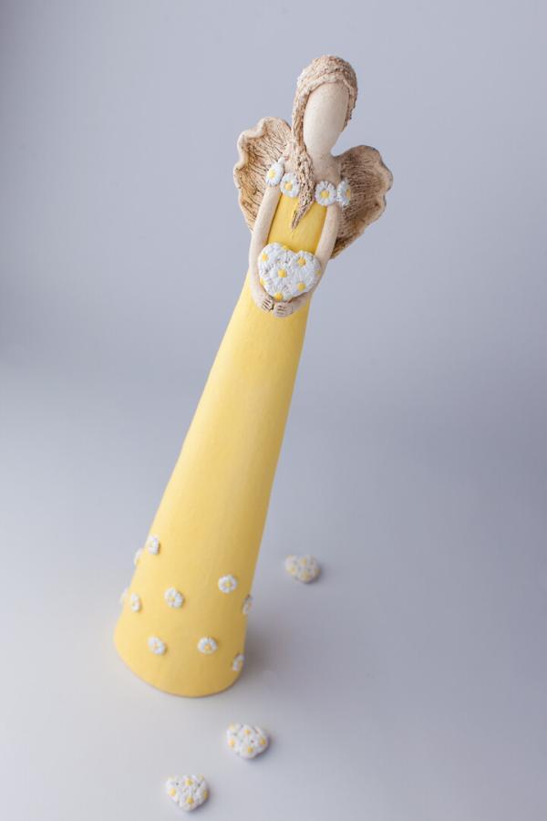 Anděl sedmikráskový žlutý 55 cm - Image 12