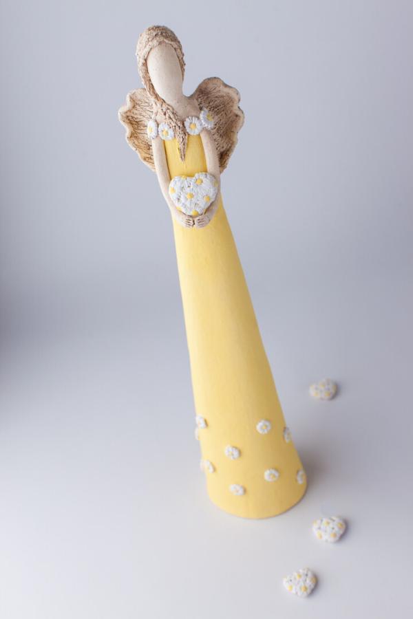 Anděl sedmikráskový žlutý 55 cm - Image 10