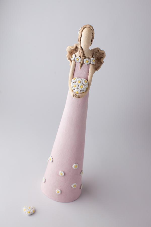 Anděl sedmikráskový světle růžový 55 cm - Image 5