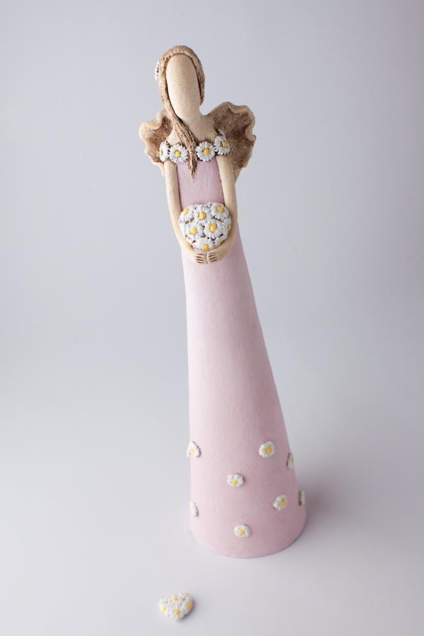 Anděl sedmikráskový světle růžový 55 cm - Image 8