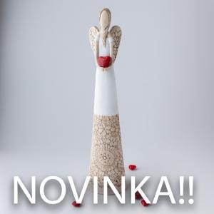 Anděl krajkový 55 cm